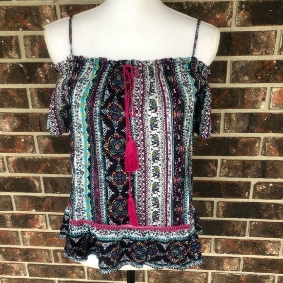 Dolce Vita Open Shoulder Top Canary - Picture 3 of 8